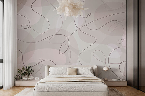 Sfondo bianco e grigio con linee Carta da parati Sfondo bianco e grigio con linee