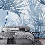 Carta da parati Foglie morbide su uno sfondo delicato