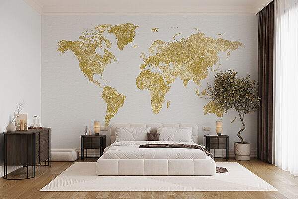 Mappa del mondo Carta da parati Mappa del mondo