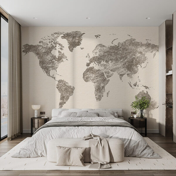 Carta da parati murale Mappa del mondo