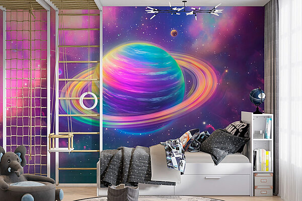 Pianeta colorato nello spazio Carta da parati Pianeta colorato nello spazio