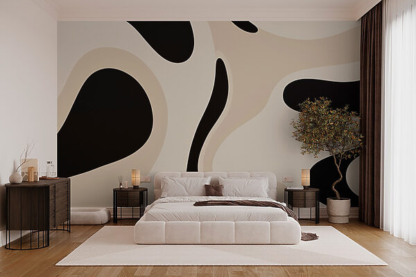 Carta da parati Motivo in bianco e nero