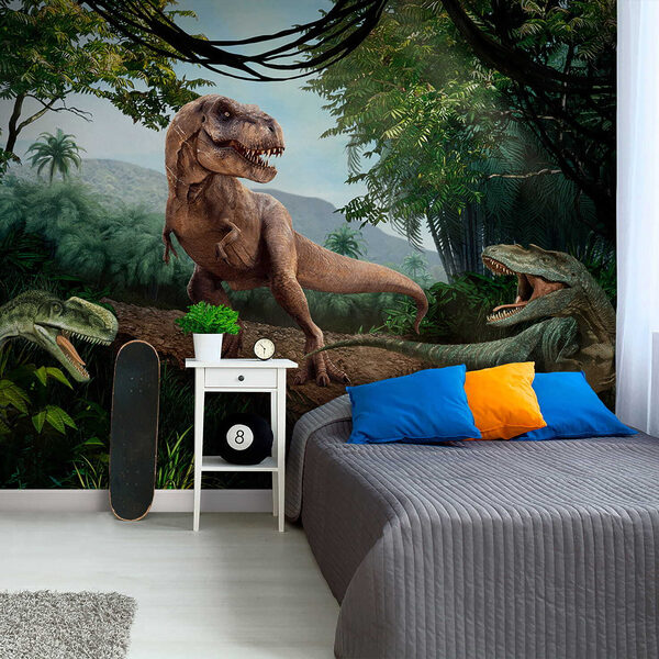 Carta da parati murale Dinosauro nella giungla