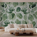 Carta da parati Design a foglie verdi