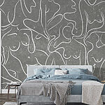 Carta da parati Gruppo di disegni di corpi di donne’