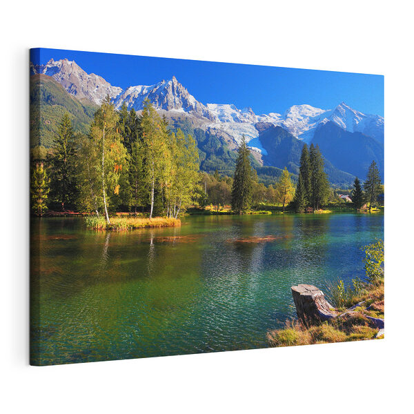 Stampa su tela Lago circondato da alberi e montagne (COD: s08443) Stampa su tela Stampa su tela Lago circondato da alberi e montagne (COD: s08443)