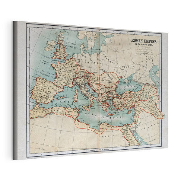 Stampa su tela Mappa dell'immensa estensione dell'Impero Romano (COD: s09978) Stampa su tela Stampa su tela Mappa dell'immensa estensione dell'Impero Romano (COD: s09978)