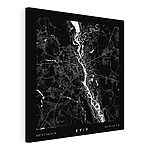 Stampa su tela Mappa di una città