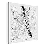 Stampa su tela Mappa di una città