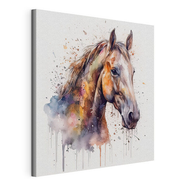 Stampa su tela Cavallo dai colori vivaci in uno schizzo ad acquerello (COD: s32324) Stampa su tela Stampa su tela Cavallo dai colori vivaci in uno schizzo ad acquerello (COD: s32324)