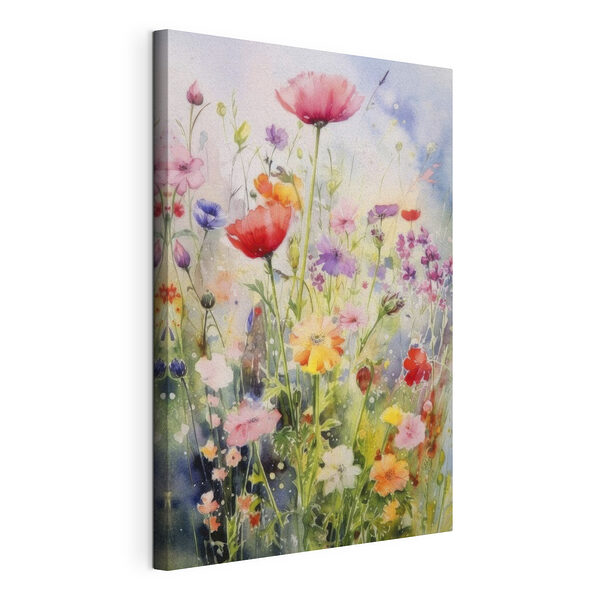 Stampa su tela Fiori di campo dai vivaci colori ad acquerello (COD: s33672) Stampa su tela Stampa su tela Fiori di campo dai vivaci colori ad acquerello (COD: s33672)