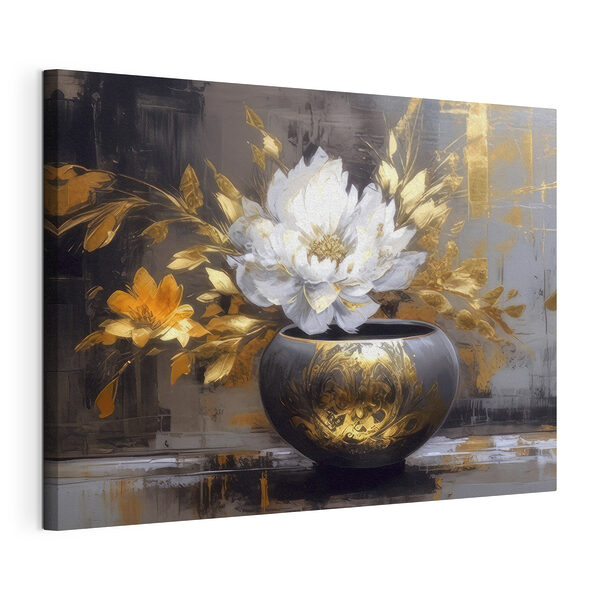 Stampa su tela Fiori eleganti in un vaso decorato (COD: s35388) Stampa su tela Stampa su tela Fiori eleganti in un vaso decorato (COD: s35388)
