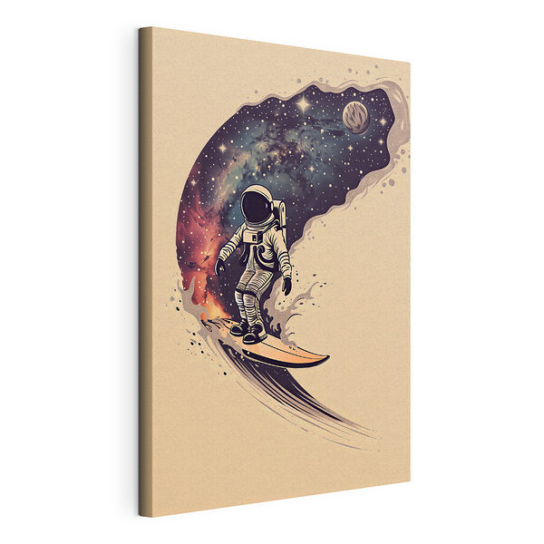 Stampa su tela Disegno di un astronauta