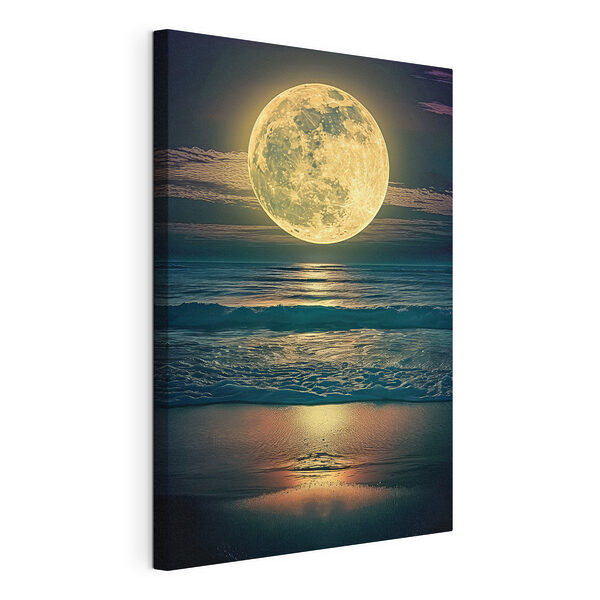 Stampa su tela La luna sull'acqua di notte (COD: s38865) Stampa su tela Stampa su tela La luna sull'acqua di notte (COD: s38865)