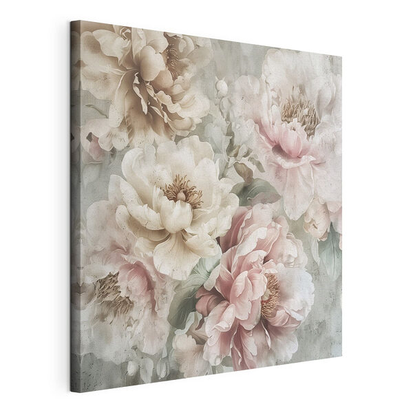 Stampa su tela Fiori delicati dai toni tenui