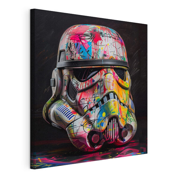 Stampa su tela Elmetto da stormtrooper colorato