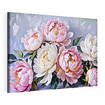 Stampa su tela Mazzo di fiori rosa e bianchi