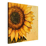 Stampa su tela Dipinto raffigurante un girasole