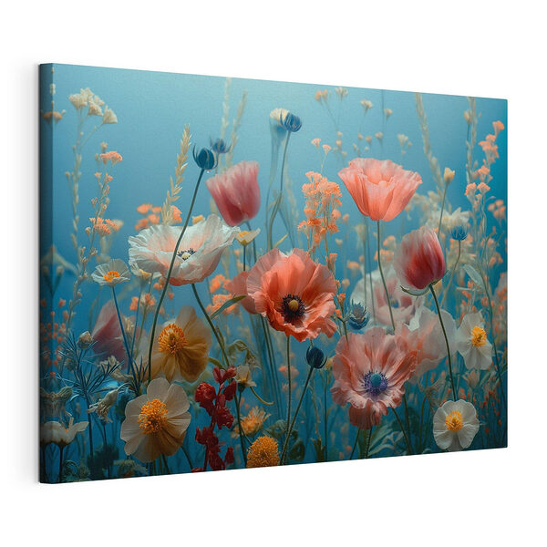 Stampa su tela Mazzo di fiori in un campo