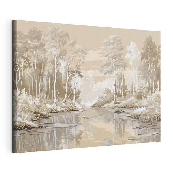Stampa su tela Fiume con alberi e piante (COD: s39978) Stampa su tela Stampa su tela Fiume con alberi e piante (COD: s39978)