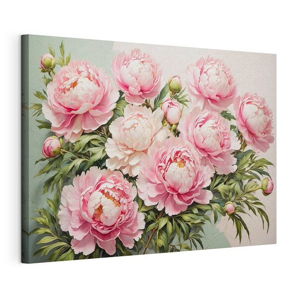 Stampa su tela Mazzo di fiori rosa