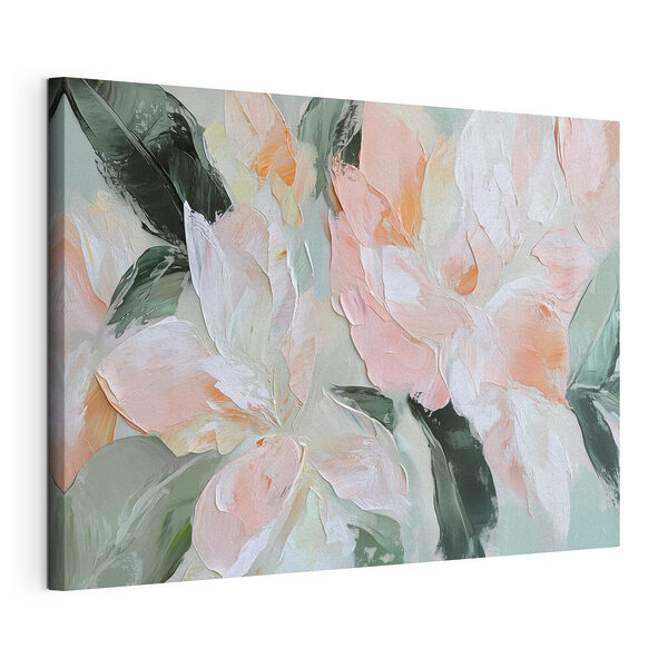 Stampa su tela Dipinto di fiori su tela