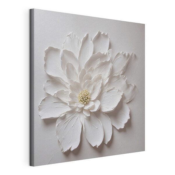 Stampa su tela Fiore bianco realizzato con la carta