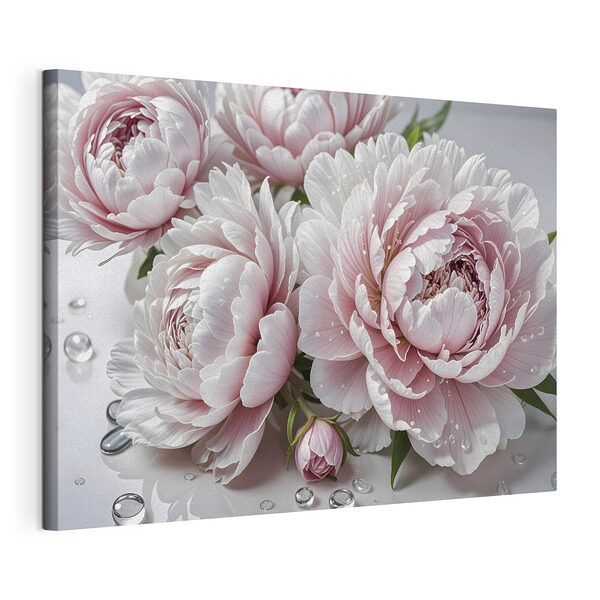 Mazzo di fiori rosa Stampa su tela Mazzo di fiori rosa