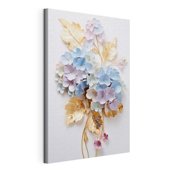 Stampa su tela Mazzo di fiori e foglie