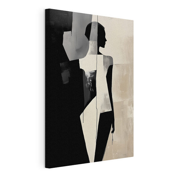 Il volto di una donna in abito bianco Stampa su tela Il volto di una donna in abito bianco