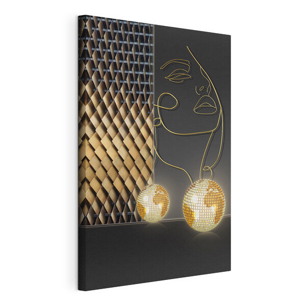 Stampa su tela Sfere luminose ed eleganza astratta
