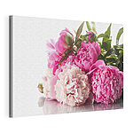 Stampa su tela Peonie dai vivaci colori rosa e bianco
