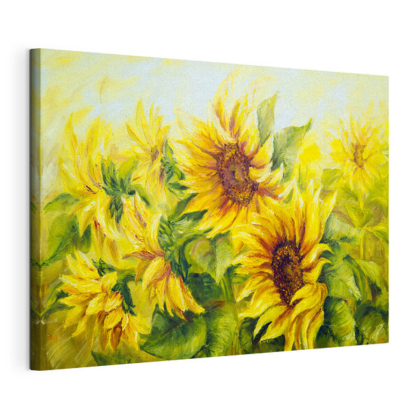 Stampa su tela Dipinto di girasoli