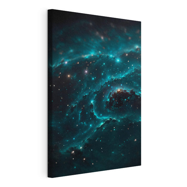 Stampa su tela Galassia nello spazio con delle stelle