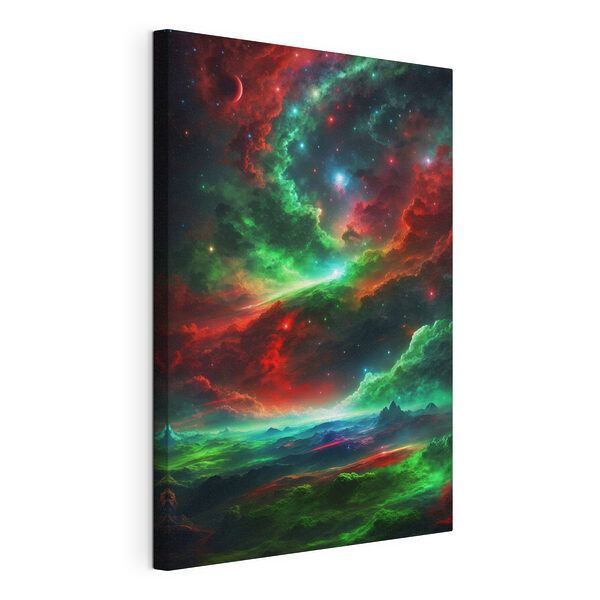 Nuvole colorate e stelle nel cielo Stampa su tela Nuvole colorate e stelle nel cielo
