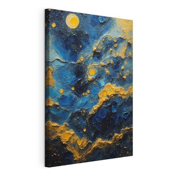 Stampa su tela Cielo stellato dai colori astratti