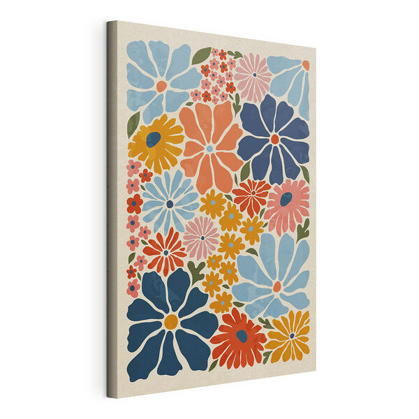 Stampa su tela Motivo floreale colorato