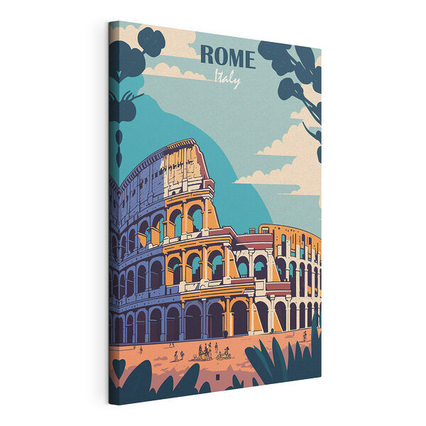 Colosseo con numerosi archi Stampa su tela Colosseo con numerosi archi