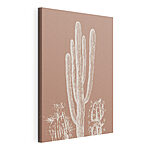Stampa su tela Cactus con striature bianche