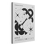 Stampa su tela Immagine in bianco e nero di una stella