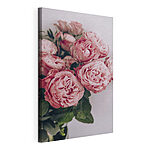 Stampa su tela Rose rosa in piena fioritura