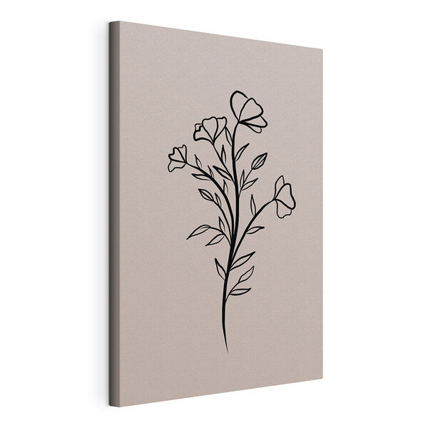 Disegno di un fiore Stampa su tela Disegno di un fiore
