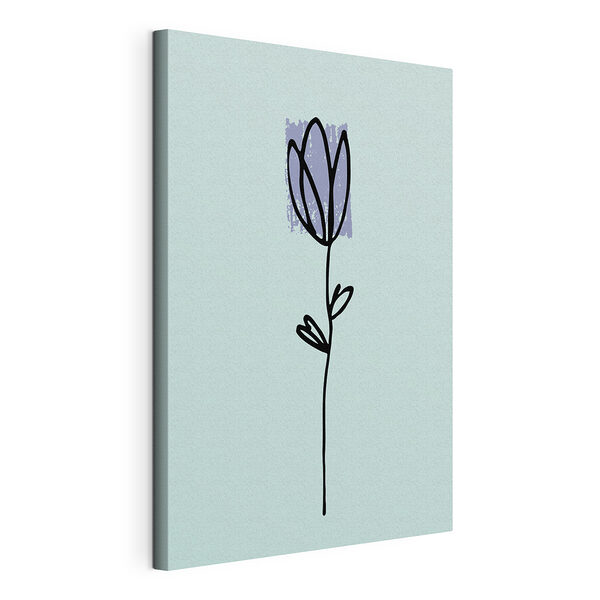 Disegno di un fiore Stampa su tela Disegno di un fiore