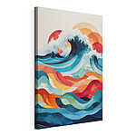 Stampa su tela Onde oceaniche colorate in movimento
