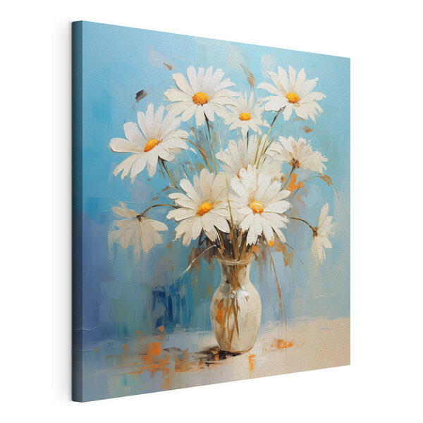 Dipinto raffigurante dei fiori in un vaso Stampa su tela Dipinto raffigurante dei fiori in un vaso