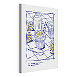 Stampa su tela Disegno giallo e blu