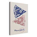 Stampa su tela Disegno di una fetta di pizza