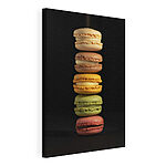 Stampa su tela Pila di macaron colorati