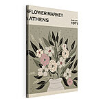 Stampa su tela Illustrazione vintage di fiori proveniente da Atene