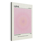 Stampa su tela Un'aura rosa che irradia calore e amore